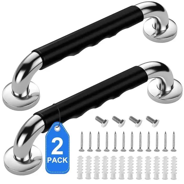 Barre d'appui antidérapante en Silicone pour baignoires et douches, en acier inoxydable 304, poignée de sécurité pour salle de bain, pour personnes âgées, 1 pièce