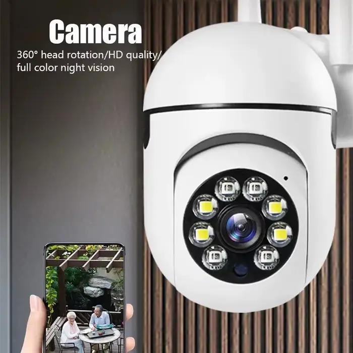 Caméra de surveillance sans fil A7, interphone 360 degrés, caméra de sécurité domestique 1080P, caméra de surveillance HD à vision nocturne à distance, maison intelligente