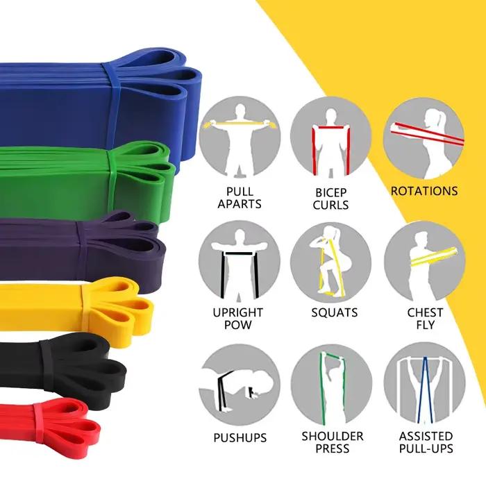 Bandes élastiques en caoutchouc pour exercices