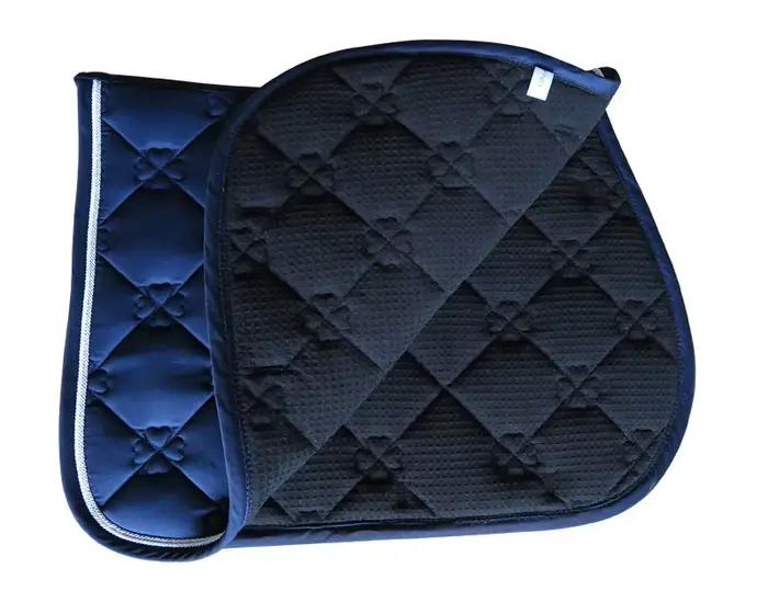 Tapis de selle élastique en coton épais avec corde à Double rouleau