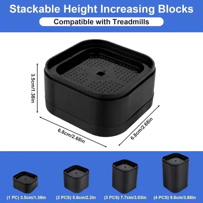 4 blocs de rehaussement d'inclinaison pour tapis de course