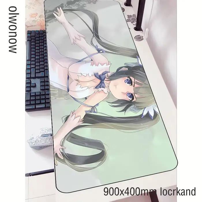 DanMachi-Grand tapis de souris gamer, 900x400x3mm
