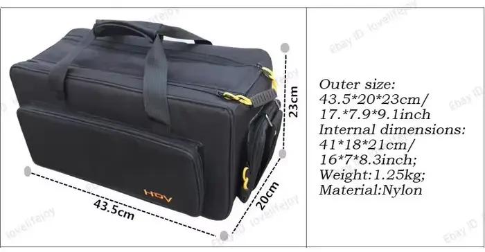 Sac à bandoulière pour caméscope, caméra vidéo, sac à main rembourré pour équipement photo, résistant aux chocs, чехол для go play mini pour harman kardon