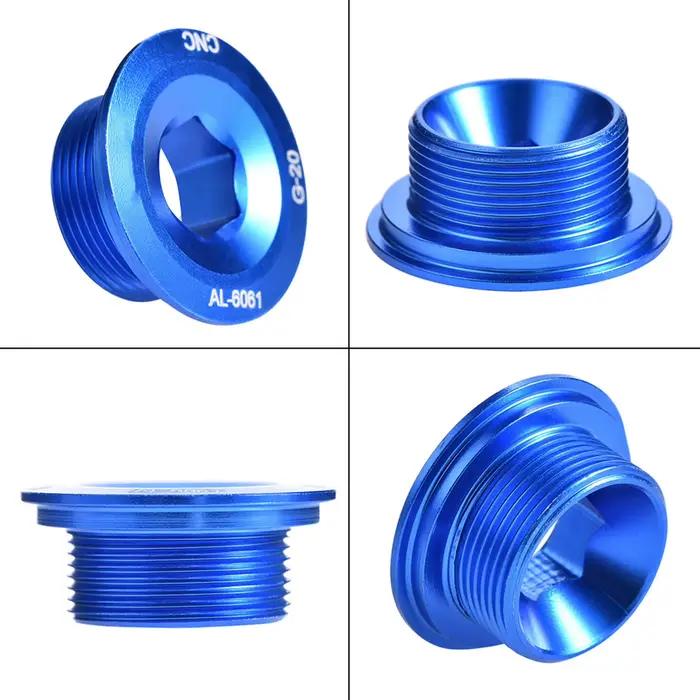 Boulon de fixation de manivelle de vélo en alliage d'aluminium