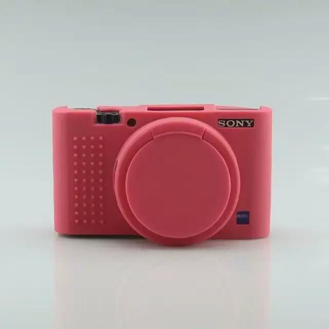 Étui souple pour appareil photo Sony RX100 III IV V VI RX100 VII ZV1 ZV-E10, housse de protection en caoutchouc, cadre de protection de caméra