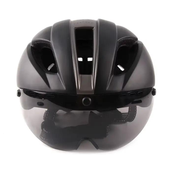 Casque Aero TT crémaillère casques de vélo pour femmes hommes lunettes course