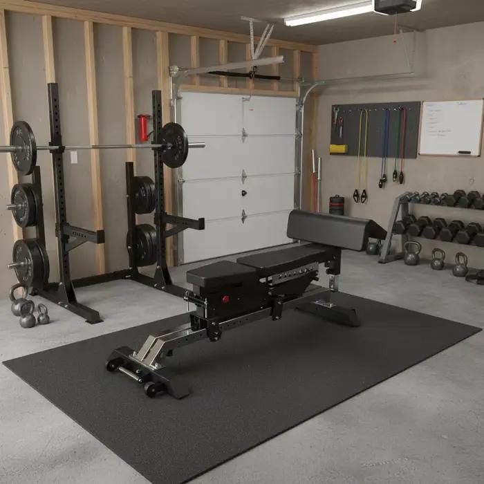 Banc de musculation réglable avec accessoires