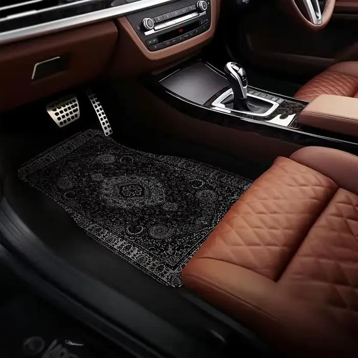 Tapis de sol universels pour voiture, tapis de sol rectangulaires imprimés, tapis antidérapants pour voiture, accessoires de décoration intérieure automobile