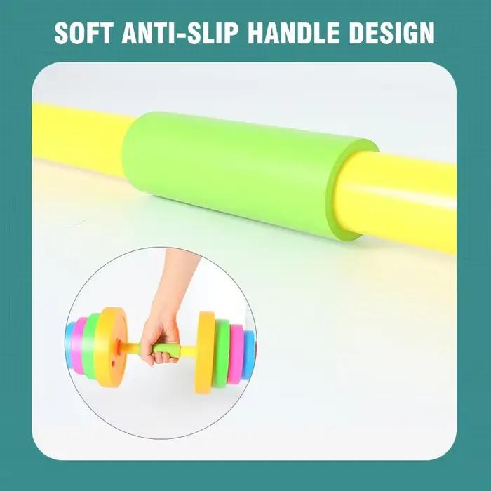 Ensemble d'haltères réglables pour enfants, équipement de fitness intérieur/extérieur, jouet sportif parent-enfant, cadeaux d'anniversaire pour tout-petits garçons et filles