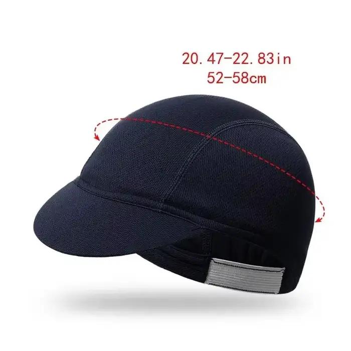 Casquette de cyclisme en polyester douce et respirante avec protection UV pour cyclistes, coureurs et randonneurs femmes et hommes activités de plein air