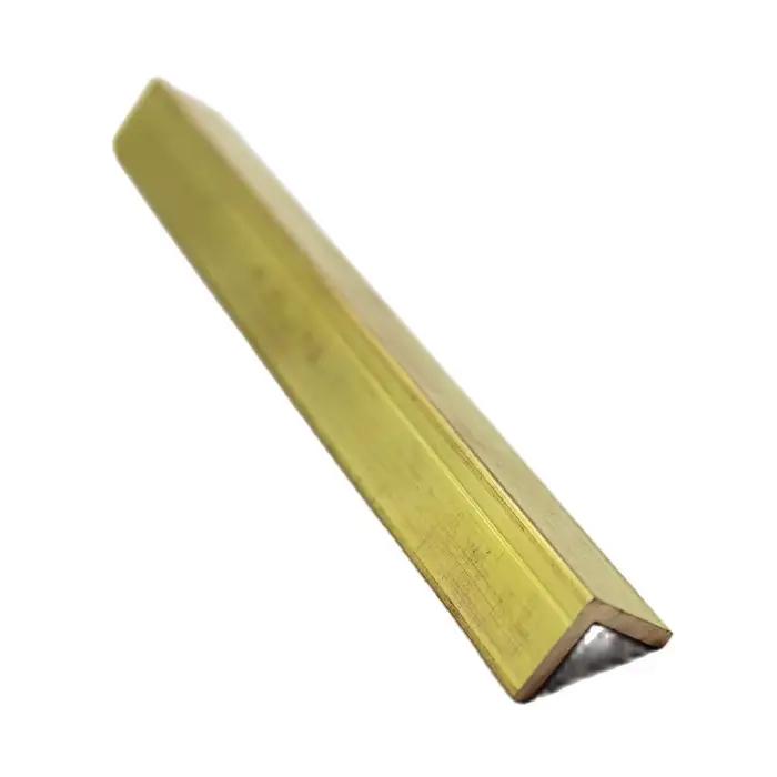 Tige plate carrée en métal de stock de barre d'angle en L en laiton