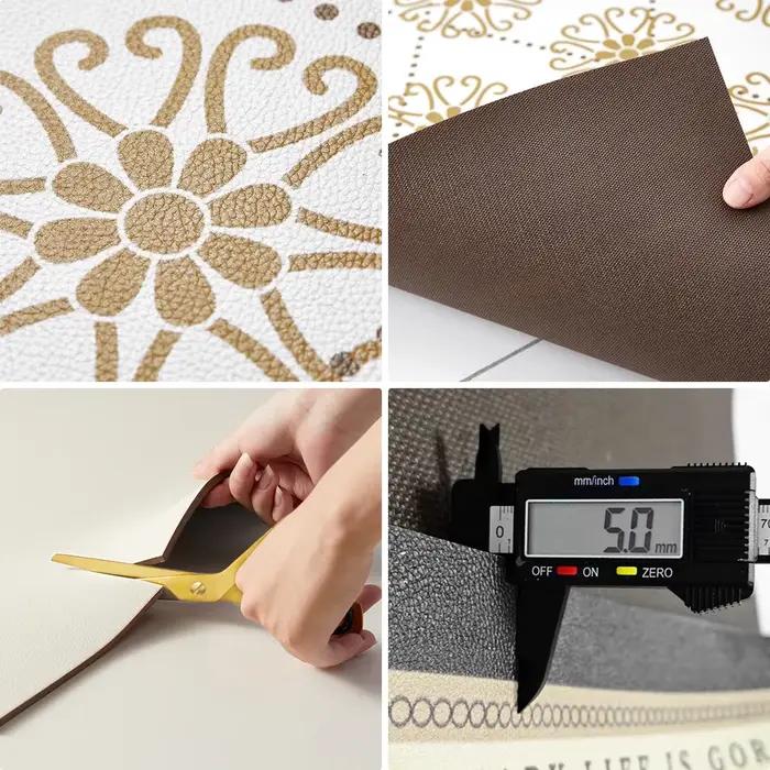 Tapis de sol en PVC pour cuisine, imperméable, antidérapant, décoration de la maison, motif Vintage, longue bande, résistant à l'huile