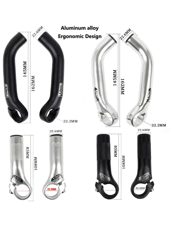 Embouts de guidon ergonomiques en alliage pour vélo de route et VTT