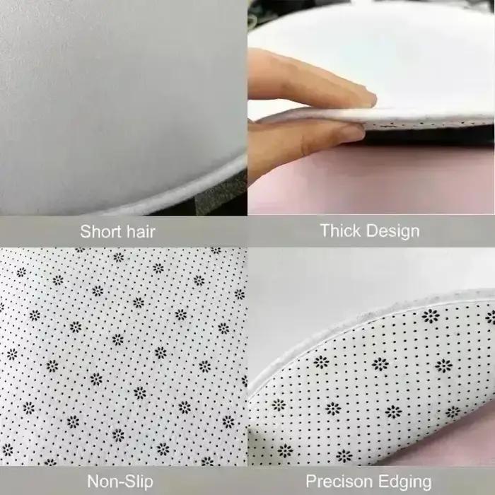 Tapis créatif noir et blanc à motif lettres pour chambre à coucher, chevet, décoration intérieure, canapé, table basse, tapis rétro décoratif