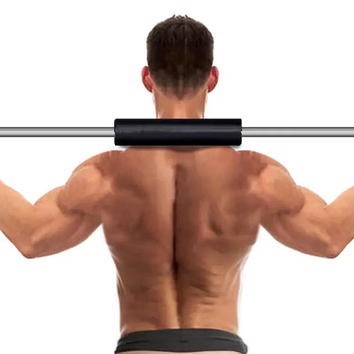 Protecteur de coussin d'haltères pour cou et épaules barre d'haltères Leeasy gris clair fitness musculation gym levage poids squats pince côtelée