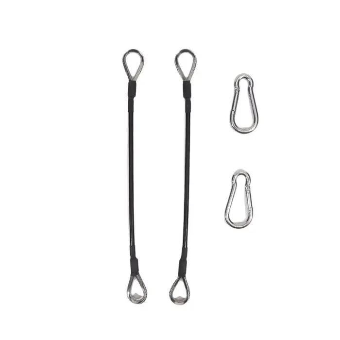 Câble d'extension de gym de 25 cm (1 à 6 pièces) compatible avec les accessoires de gym à domicile Bowflex pour les exercices de triceps/LAT et les machines d'extensions de jambes