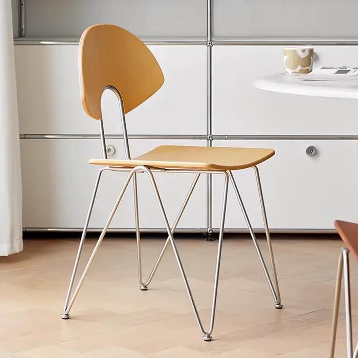 Chaises de salle à manger en bois massif, portables, modernes, pour salon, Table à manger, luxe, confortables, tabouret nordique pour une personne