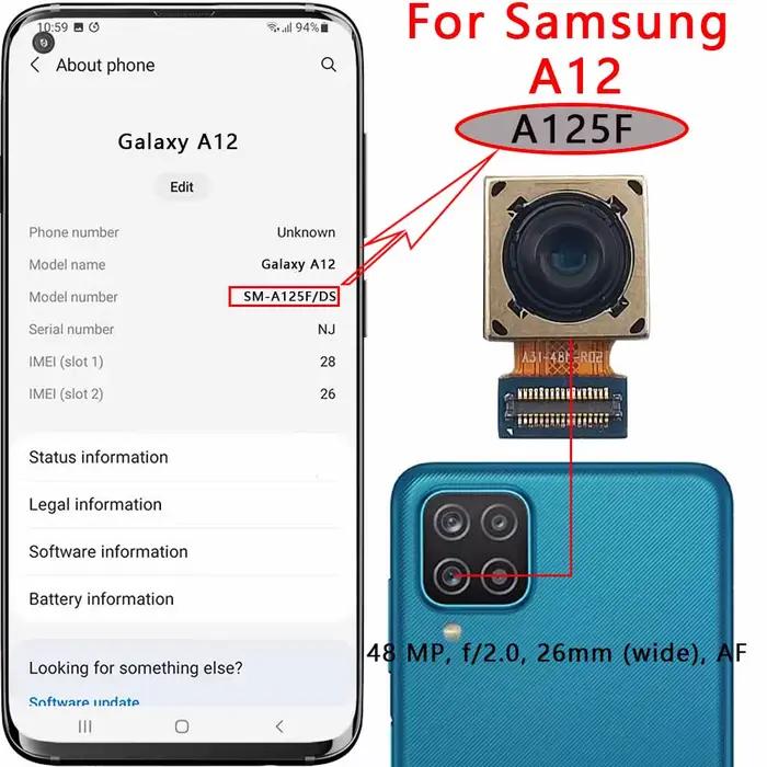 Caméra Arrière pour Samsung Galaxy, A12, A125F, A13, A135