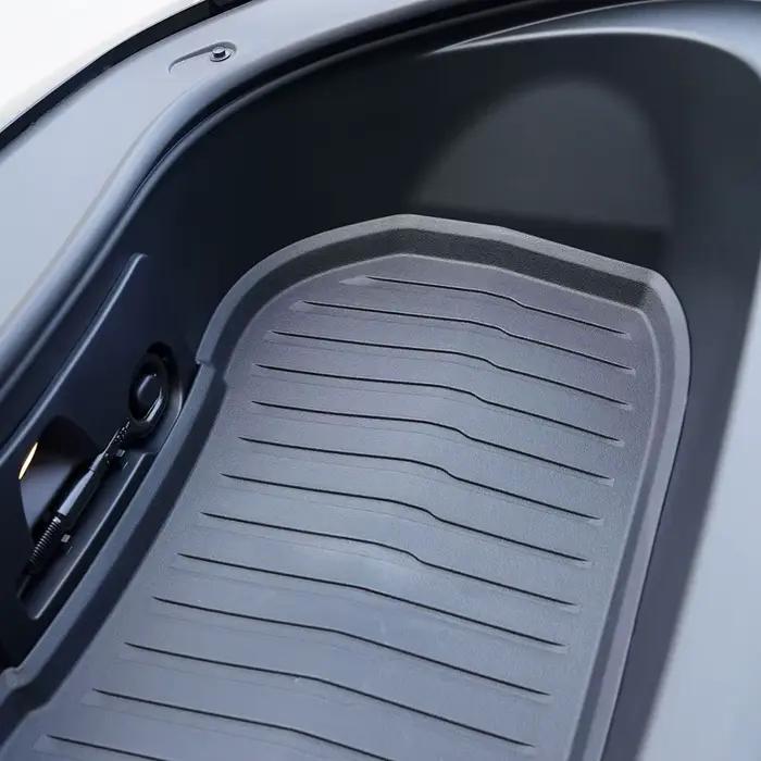 Tapis de coffre pour Tesla 2024 nouveau modèle 3 + Highland TPE Style clé de Piano avant arrière coffre Frunk stockage coussin de protection étanche