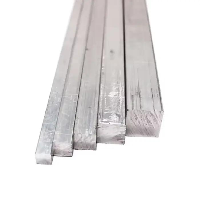 Barre plate carrée en alliage d'aluminium 6061