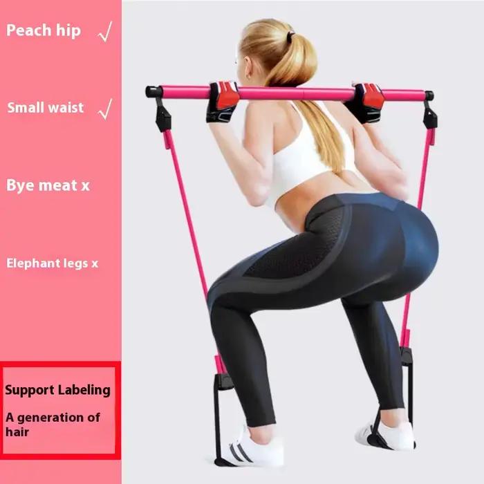 Bâton de Pilates – Barre de fitness réglable pour l'entraînement à domicile