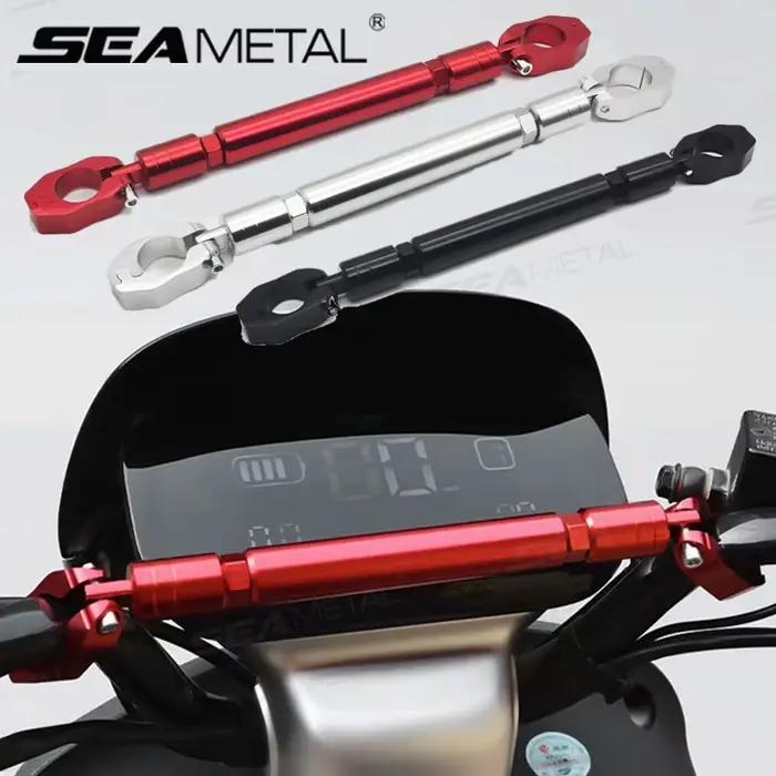 SEAMETAL – barre d'équilibre épaisse universelle pour moto, barre transversale en aluminium de 22mm, renforce le guidon, levier de renforcement étendu pour moto