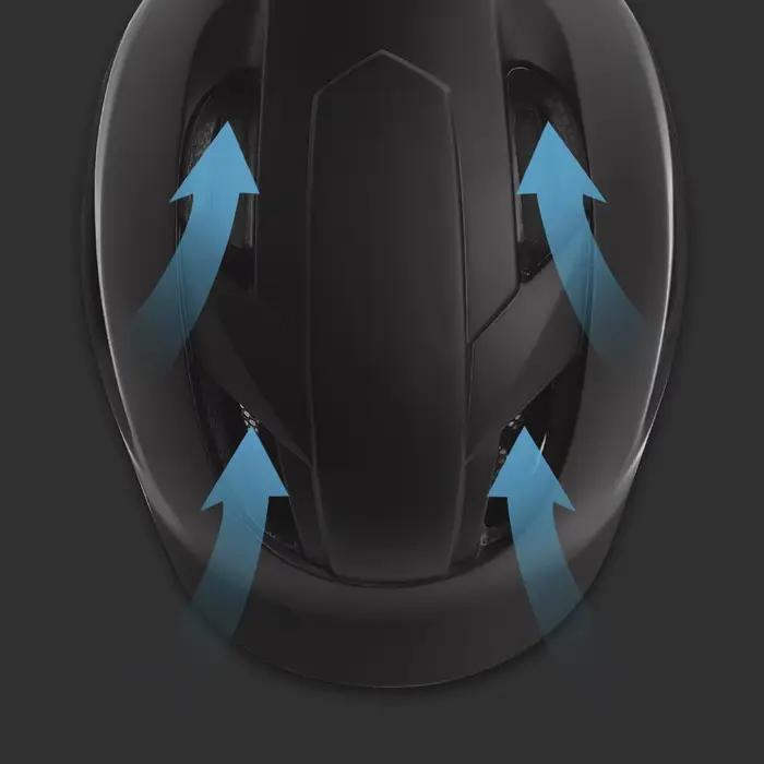 Casque de vélo moulé avec feu arrière