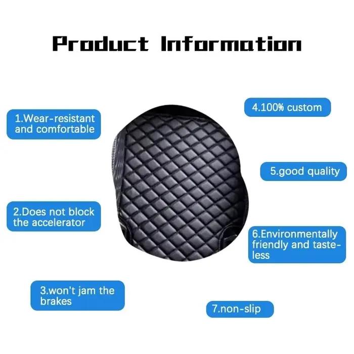 Tapis de voiture pour rosemCupra Ateca SHIRT 7 2016 ~ 2022, tapis de sol automatique, tapis de protection, polymère du cuir, pièces intérieures, accessoires de voiture
