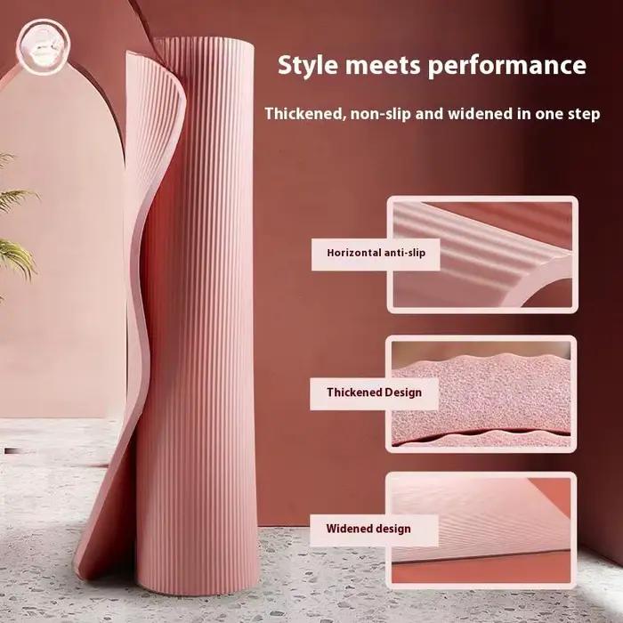 Tapis de yoga athlétique antidérapant de 10 mm pour l'entraînement à domicile