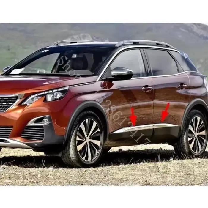 Accessoires de voiture pour Peugeot 3008/4008 2016 2017 2018 2019, moulures latérales de carrosserie en acier inoxydable, décoration de porte latérale