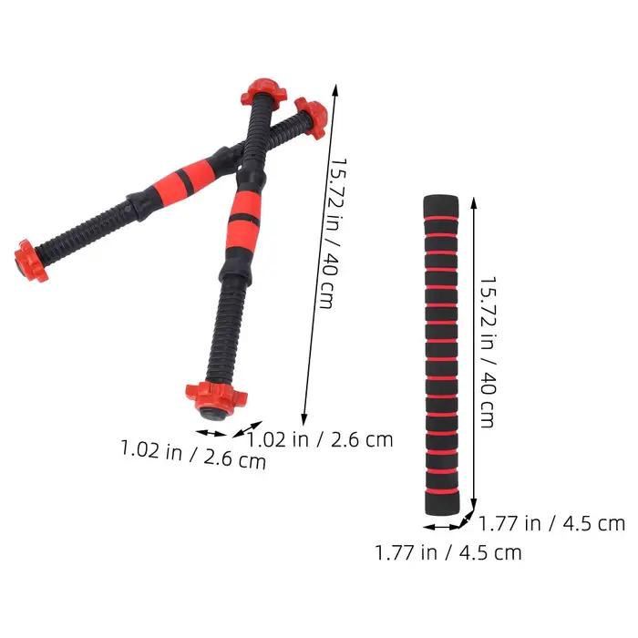 40 cm haltère tige en acier massif haltérophilie Spinlock haltères barres avec connecteur gymnastique maison Fitness