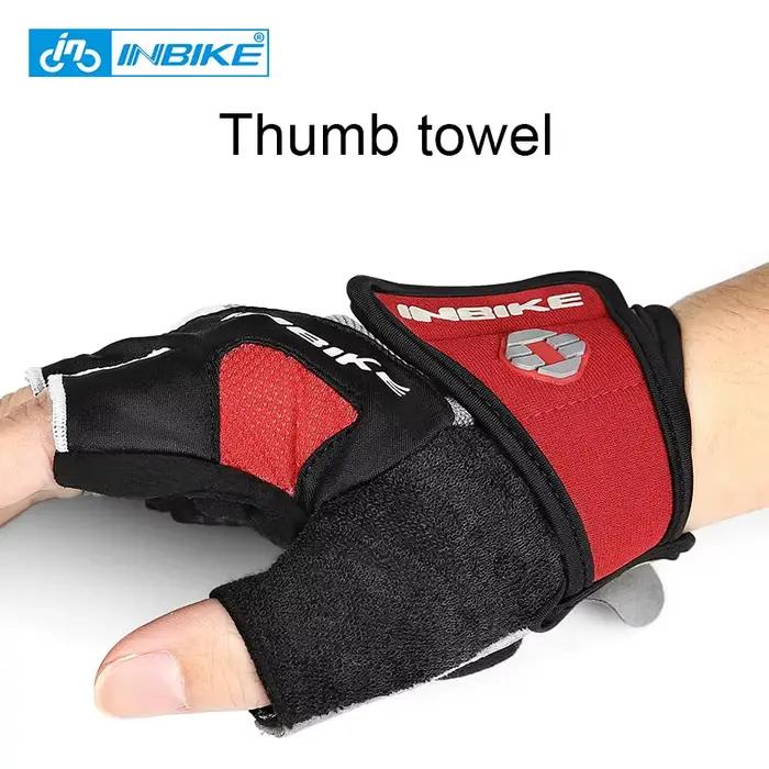 INBIKE antichoc GEL Pad gants de cyclisme demi doigt