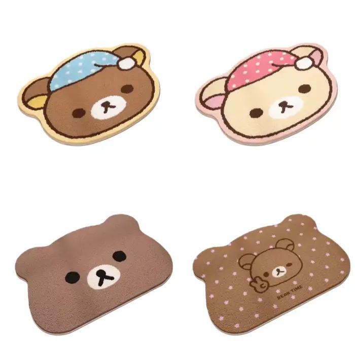 Tapis Rilakkuma, nouveau tapis de salle de bain créatif, mignon, simple, à la mode, de grande valeur, résistant à la saleté et absorbant l'eau
