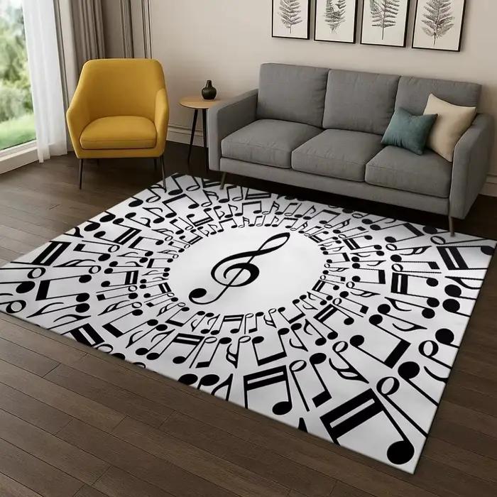 Note de musique Art tapis tapis de sol pour salon canapé maison chambre paillasson cuisine décor salon décoration chambre tapis