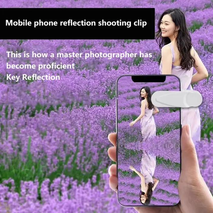 Miroir de caméra de téléphone portable, lentille HD, réflecteur de Selfie, miroirs de prise de vue universel, Clip de réflexion de téléphone, lentille arrière extérieure