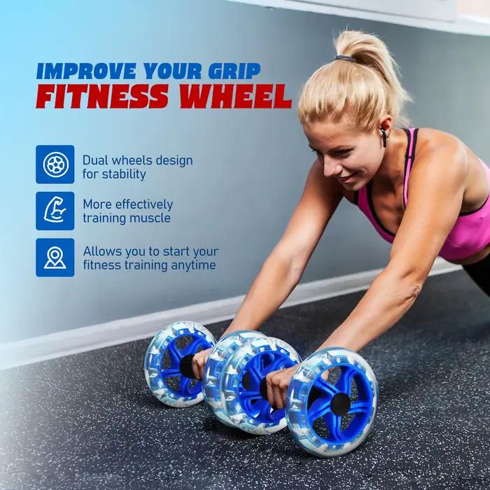 Rouleau Abdominal Robuste pour Exercices de Fitness – Appareil Portable pour Renforcer l'Endurance et Brûler les Graisses