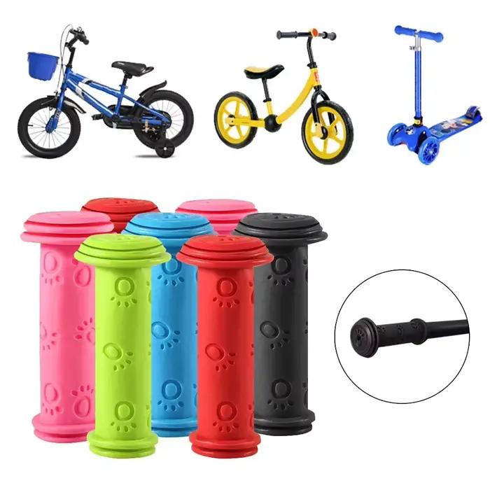 1 paire de poignées de guidon de vélo en caoutchouc 22mm anti-dérapant pour enfants