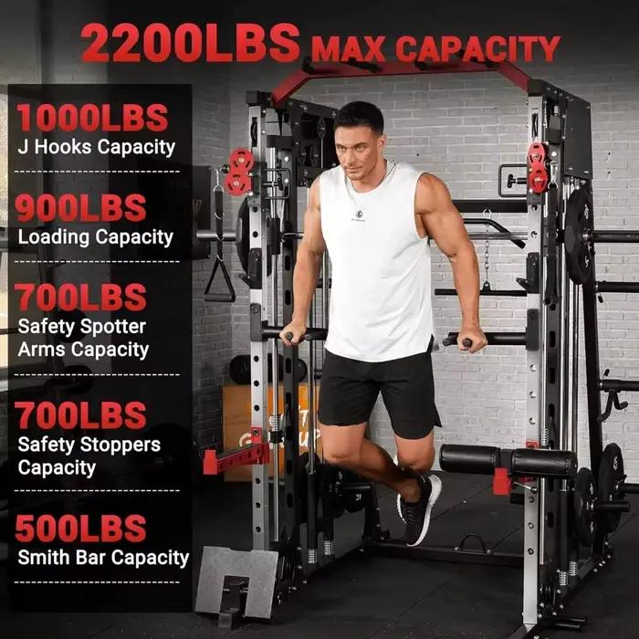 Smith Machine Home Gym 2200LB Power Cage
