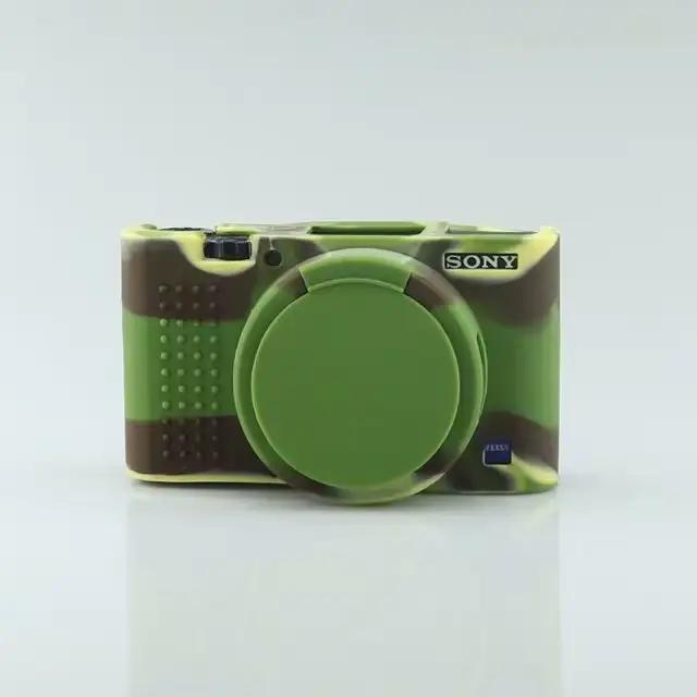 Étui souple pour appareil photo Sony RX100 III IV V VI RX100 VII ZV1 ZV-E10, housse de protection en caoutchouc, cadre de protection de caméra