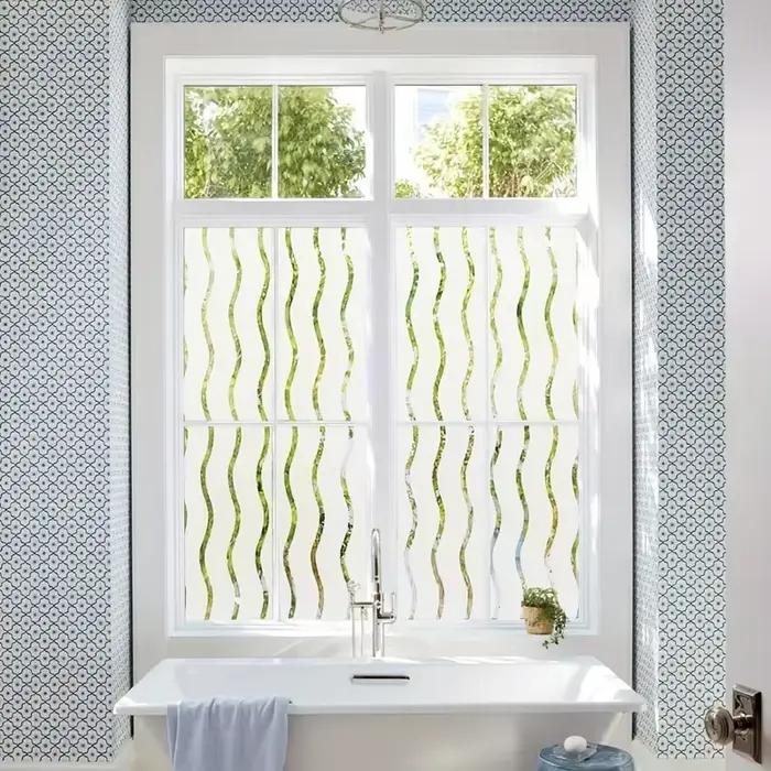 Autocollant en verre mat pour chambre à coucher, salle de bains, balcon, fenêtre, Anti-fuite de lumière, Opaque, Anti-regard, Film d'adsorption électrostatique