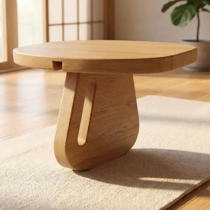 Chaise de prière en bois massif, banc de yoga en bois, banc de méditation équilibré détachable, banc de yoga créatif simple pour la position accroupie