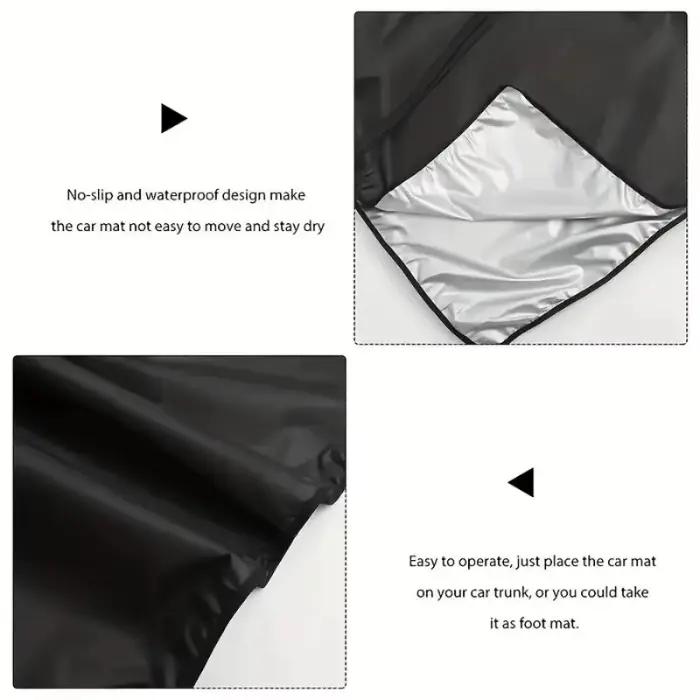 Tapis de coffre de voiture imperméable pour toutes les voitures, tapis de coffre anti-salissure et imperméable pour toutes les voitures
