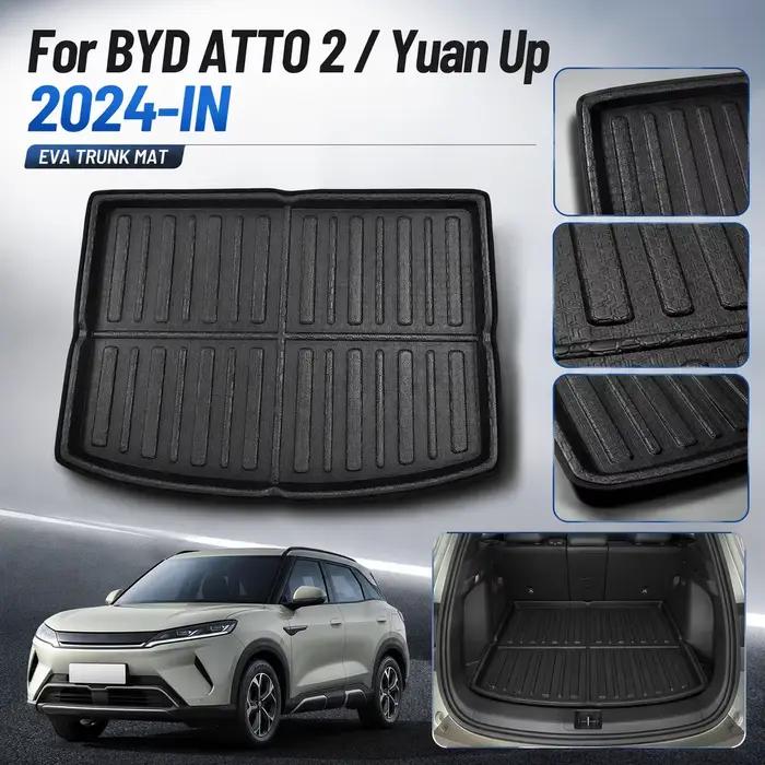 Tapis de coffre pour BYD ATTO 2 / Yuan Up 2024-IN, accessoires de voiture, tapis de coffre arrière, protection anti-salissure, plateau de rangement, plateau à bagages