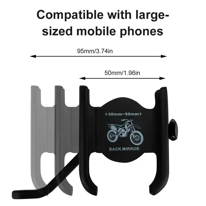 Support de téléphone portable rotatif pour moto et vélo