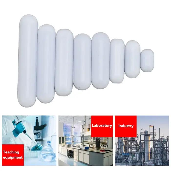 Jeu de barres d'agitation magnétiques, tige d'agitation magnétique Stable, résistante à l'érosion, pratique 10mm-40mm avec boîte en plastique pour laboratoire