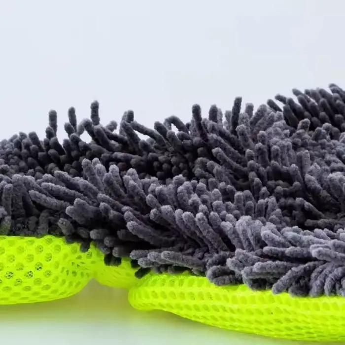 Gants de lavage de voiture, lingette en microfibre, éponge de voiture sans rayures, nettoyage de lavage de voiture, velours de corail, outil de nettoyage Double face