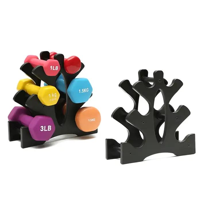 Support de rangement pour haltères à 3 niveaux