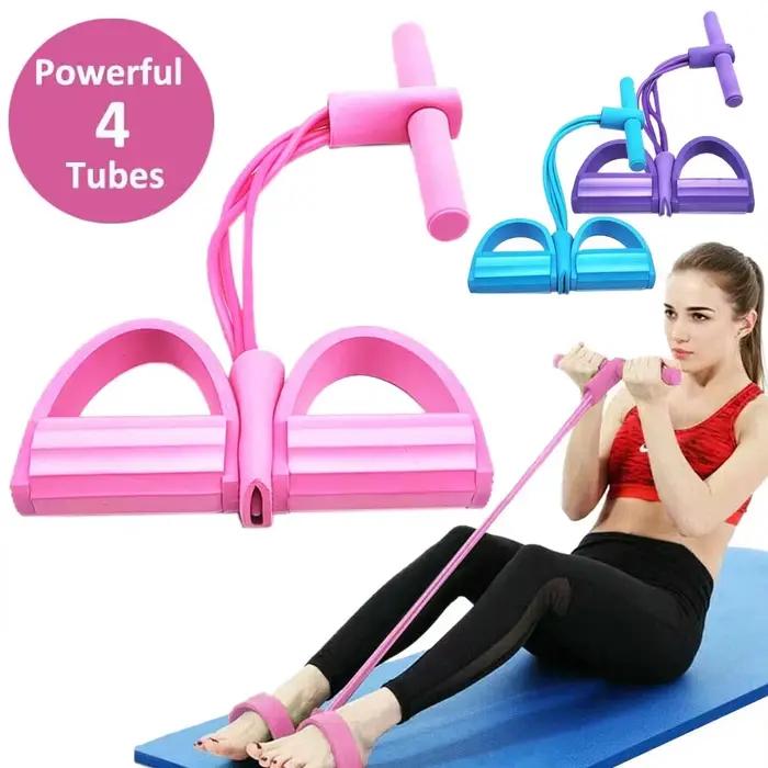 4 Cordes de Résistance Élastiques pour Exercices