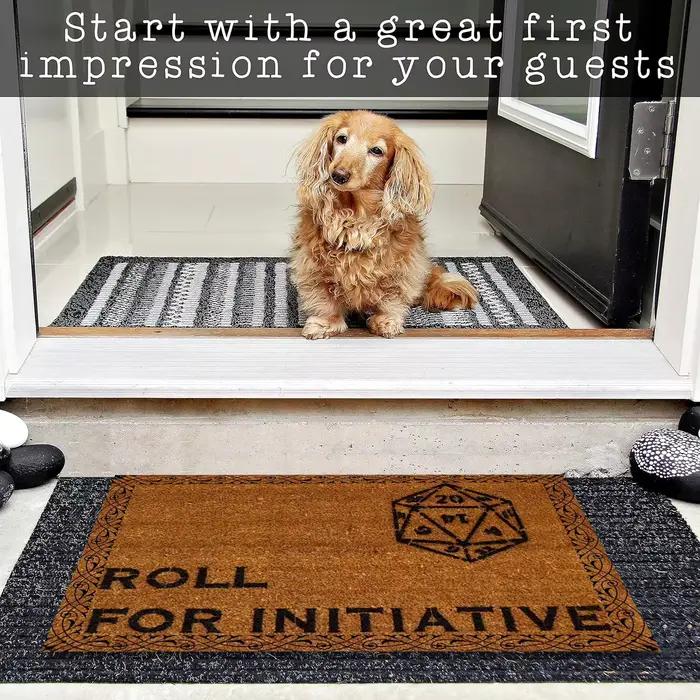 Paillasson en caoutchouc pour Initiative, tapis de salle de bains, de cuisine, de jardin, de porte de Garage, de sol, antidérapant, d'entrée