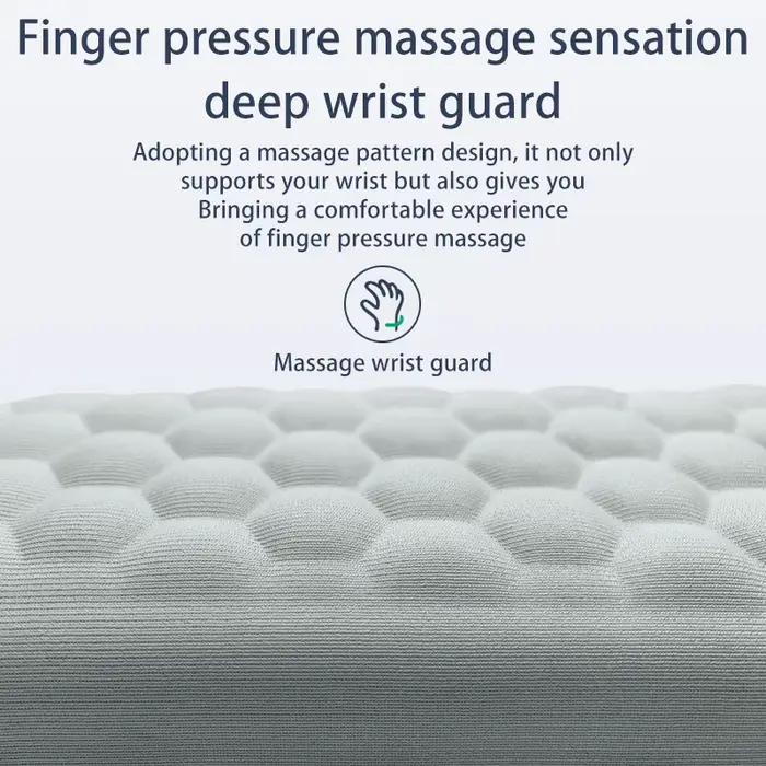 Ensemble de tapis de clavier en mousse à mémoire de forme, pour ordinateur de bureau, ordinateur portable, facile à frapper, soulagement de la douleur, repose-poignet, tapis de souris pour ordinateur